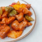 a food on white ceramic plate