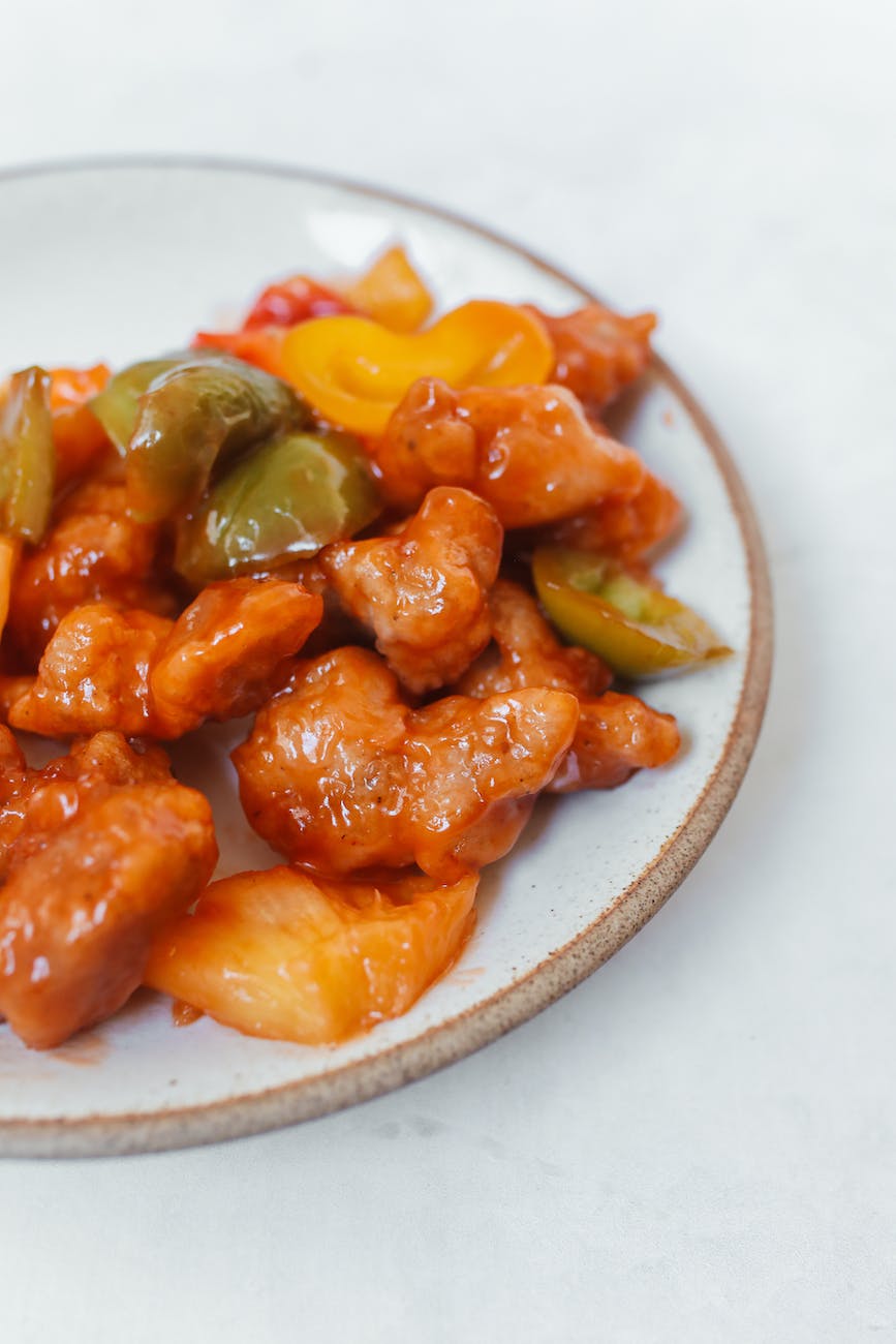 a food on white ceramic plate