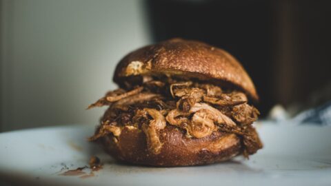 brown bread on white ceramic plate