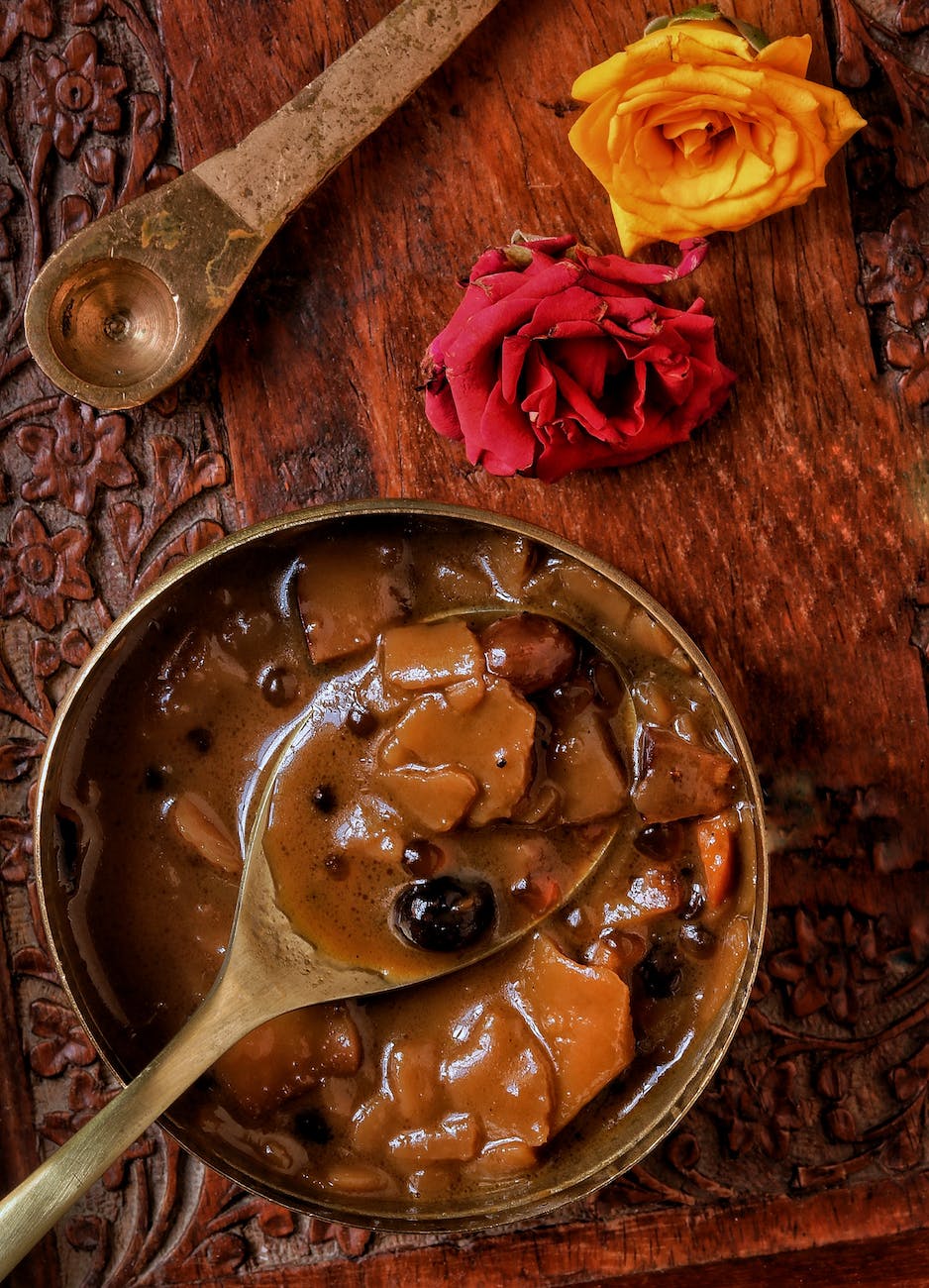 cooked food with sauce in a bowl