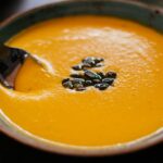 shallow focus photography of squash soup