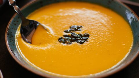 shallow focus photography of squash soup