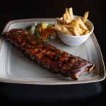 pork spare ribs and french fries