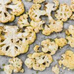 close up photo of baked cauliflower